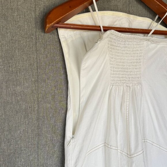BDG UO Structured Drop Waist Strapless Ivory Tennis Preppy Mini Dress Size Small - Picture 9 of 14